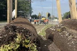Tramwaj do Mistrzejowic w Krakowie: torowisko już w rozchodniku