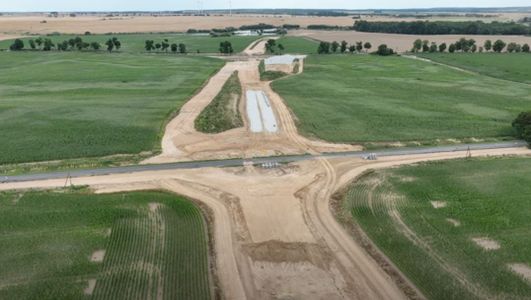 Postępują prace przy przy budowie obwodnicy Strzelec Krajeńskich, w ciągu drogi krajowej nr 22 [FILM]