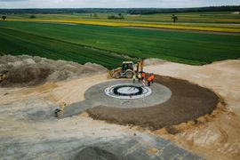 Lubelskie: OX2 zakończył prace fundamentowe na budowie Farmy Wiatrowej Annopol [ZDJĘCIA]