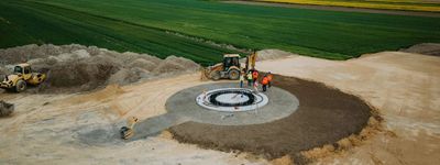 Lubelskie: OX2 zakończył prace fundamentowe na budowie Farmy Wiatrowej Annopol [ZDJĘCIA]