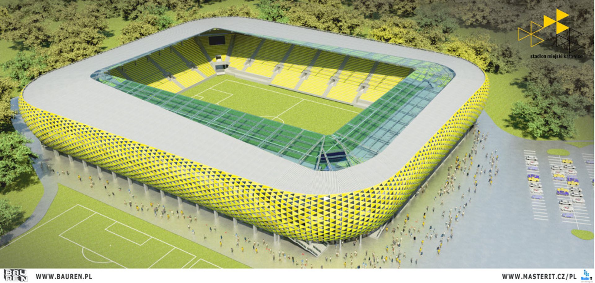  Jak będzie wyglądał stadion GKS-u Katowice przy Bukowej? Są dwie koncepcje