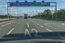 Trwa budowa trzeciego pasa autostrady A2 między węzłami Poznań Krzesiny i Poznań Wschód