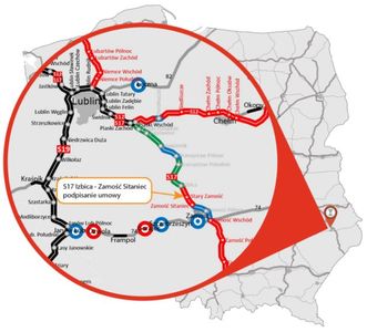Kolejny odcinek drogi ekspresowej S17 w realizacji