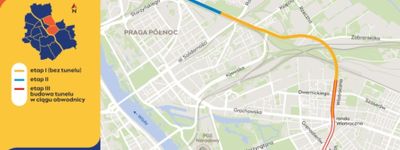 Warszawa: Nowy wykonawca zaprojektuje wschodni odcinek obwodnicy śródmiejskiej 