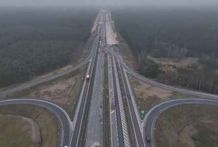 Powstaje odcinek drogi ekspresowej S10 Bydgoszcz Południe - Emilianowo [FILM]