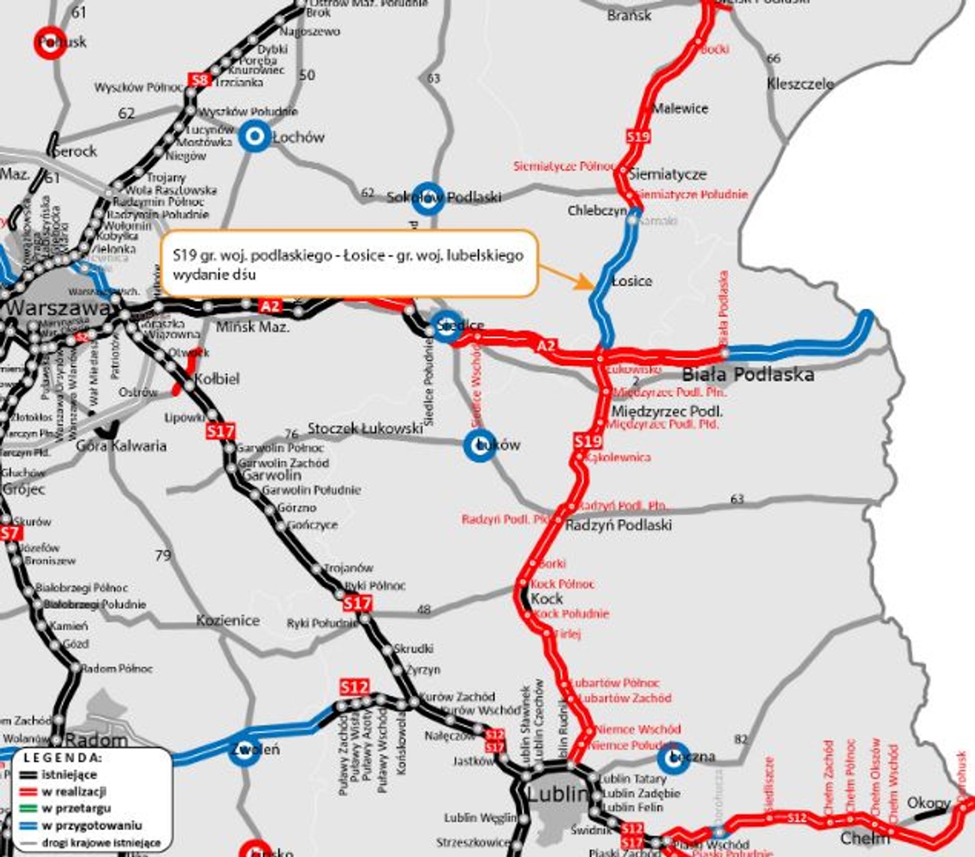 Kolejny krok do budowy S19 w województwie mazowieckim