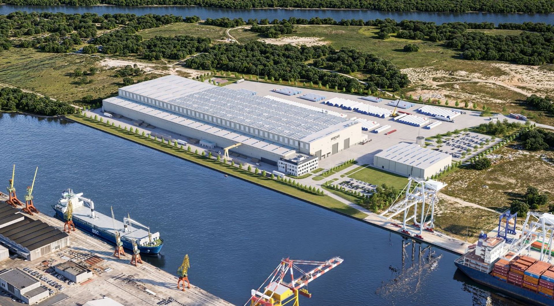 W Szczecinie powstanie wielka fabryka elementów turbin wiatrowych 