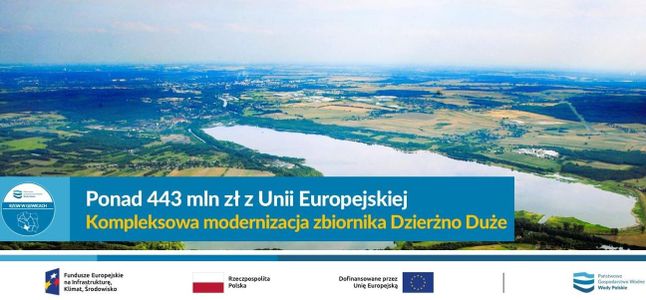 Śląskie: Ponad 443 mln zł dofinansowania z Funduszy Europejskich na modernizację zbiornika Dzierżno Duże - Wody Polskie podpisały kluczową umowę