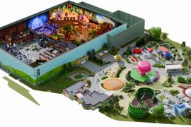 Budowa dużego parku rozrywki Episodia Theme Park w Gliwicach za ponad 50 mln euro na półmetku [WIZUALIZACJE]