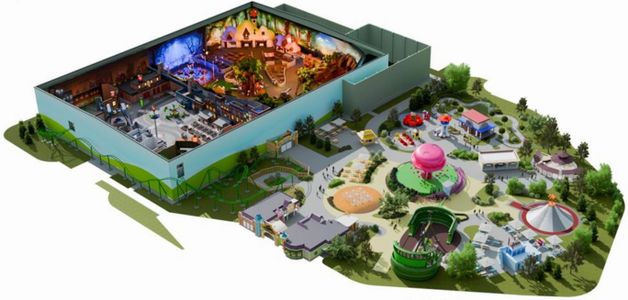 Budowa dużego parku rozrywki Episodia Theme Park w Gliwicach za ponad 50 mln euro na półmetku [WIZUALIZACJE]