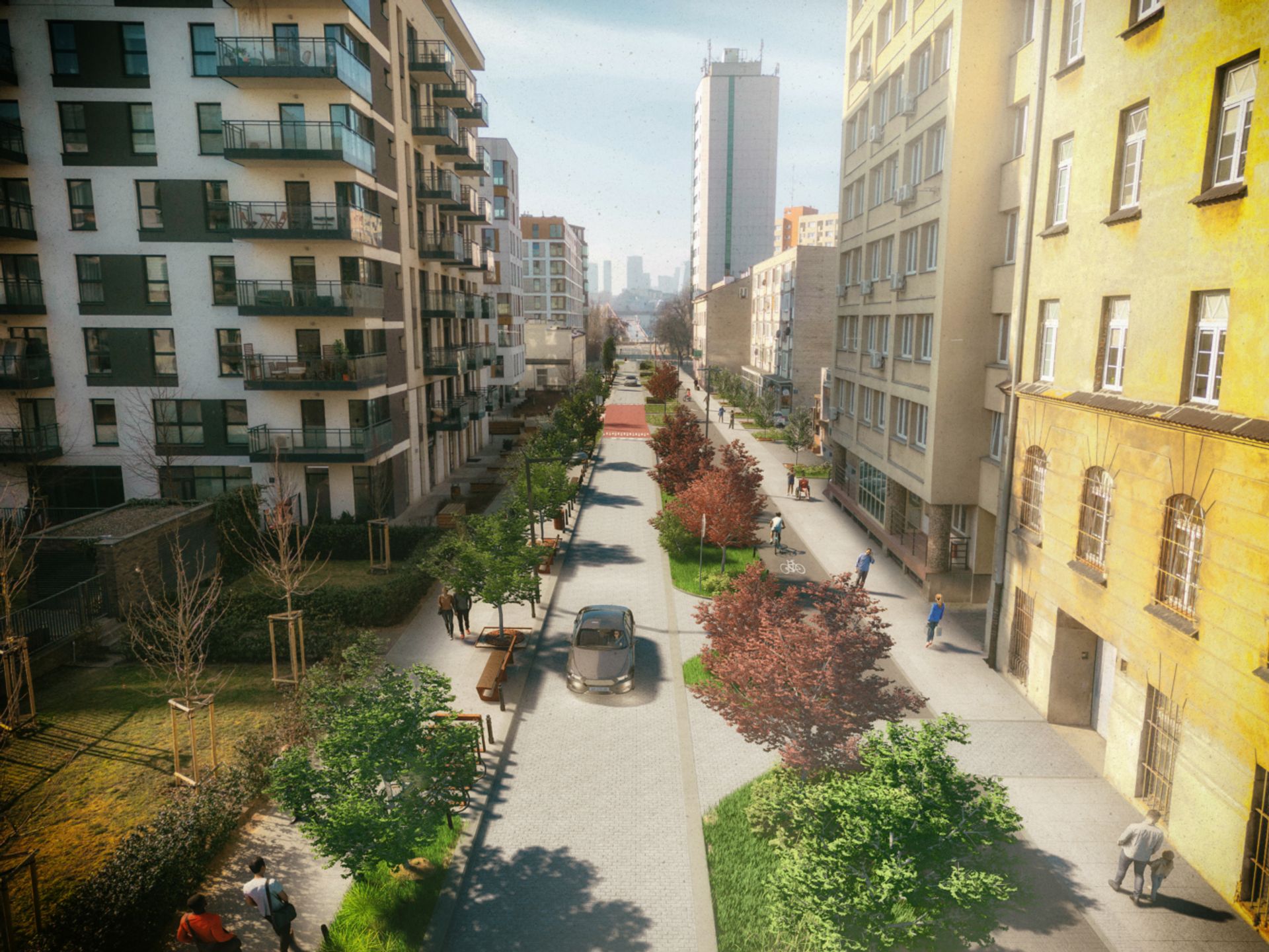 Nowe Centrum Warszawy przechodzi na prawy brzeg Wisły. Ulica Okrzei przejdzie dużą metamorfozę 