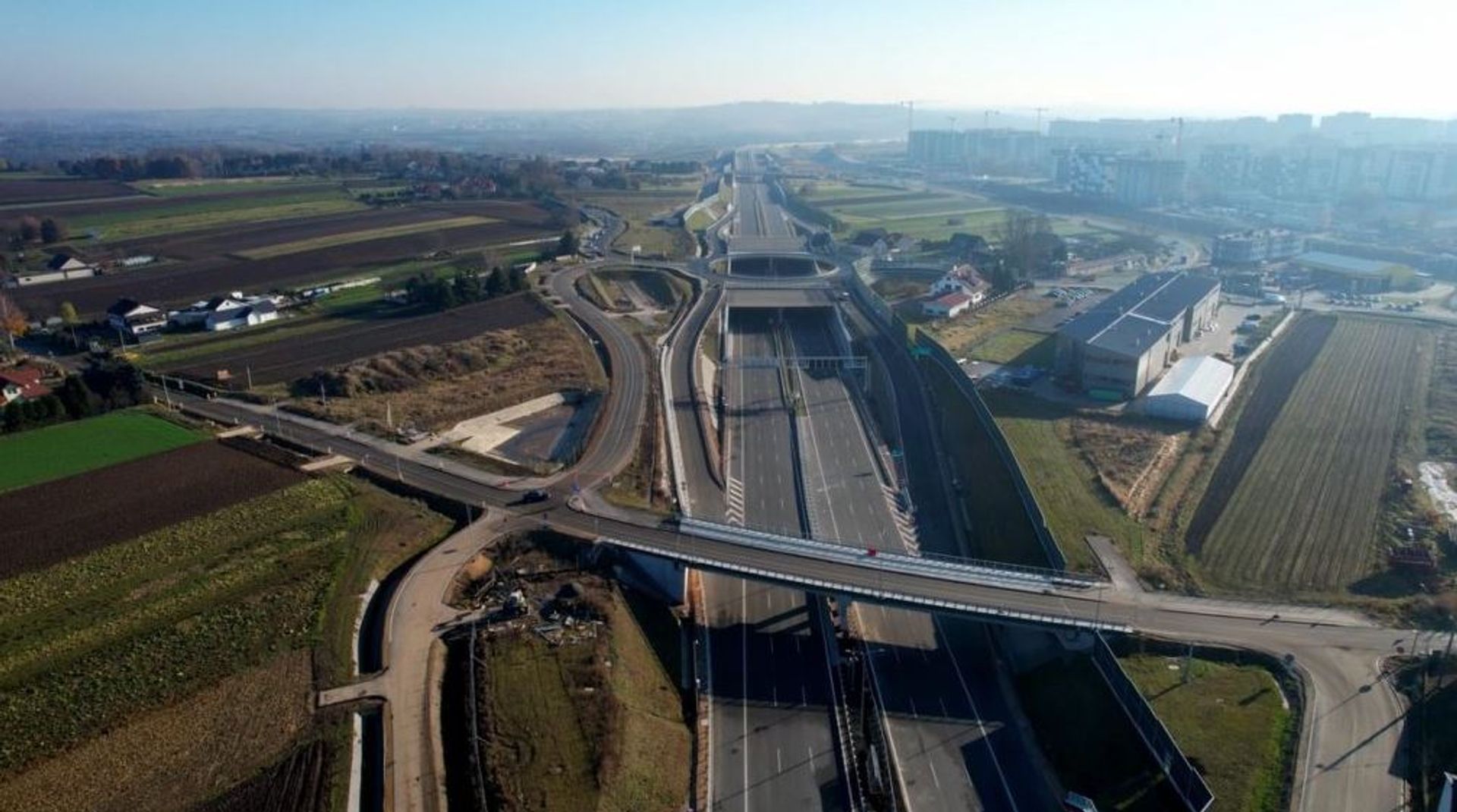 23 grudnia otwarcie S52 Północnej Obwodnicy Krakowa i S7 Kraków Nowa Huta - Widoma 