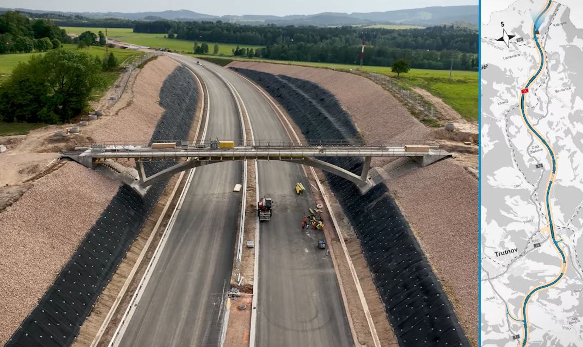 Autostrada D11 z Pragi do granicy z Polską: otwarcie odcinka Lubawka – Královec jeszcze w tym roku. Znamy datę