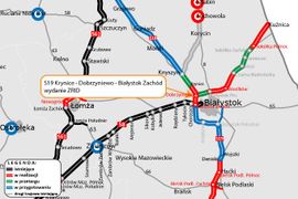 Jest zgoda na budowę drogi ekspresowej S19 na północny-zachód od Białegostoku