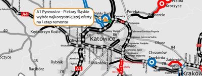 Wiemy, kto wyrówna pierwsze fale na odcinku autostrady A1 Pyrzowice - Piekary Śląskie w woj. śląskim