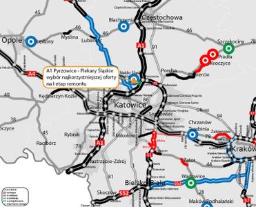 Wiemy, kto wyrówna pierwsze fale na odcinku autostrady A1 Pyrzowice - Piekary Śląskie w woj. śląskim
