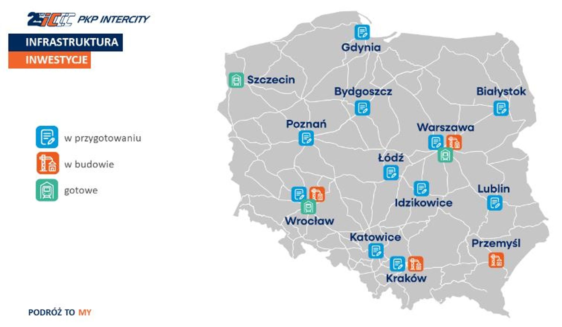 PKP Intercity rozwija zaplecze techniczne w całej Polsce. Nowe inwestycje w Poznaniu i Bydgoszczy oraz Wrocławiu i Katowicach