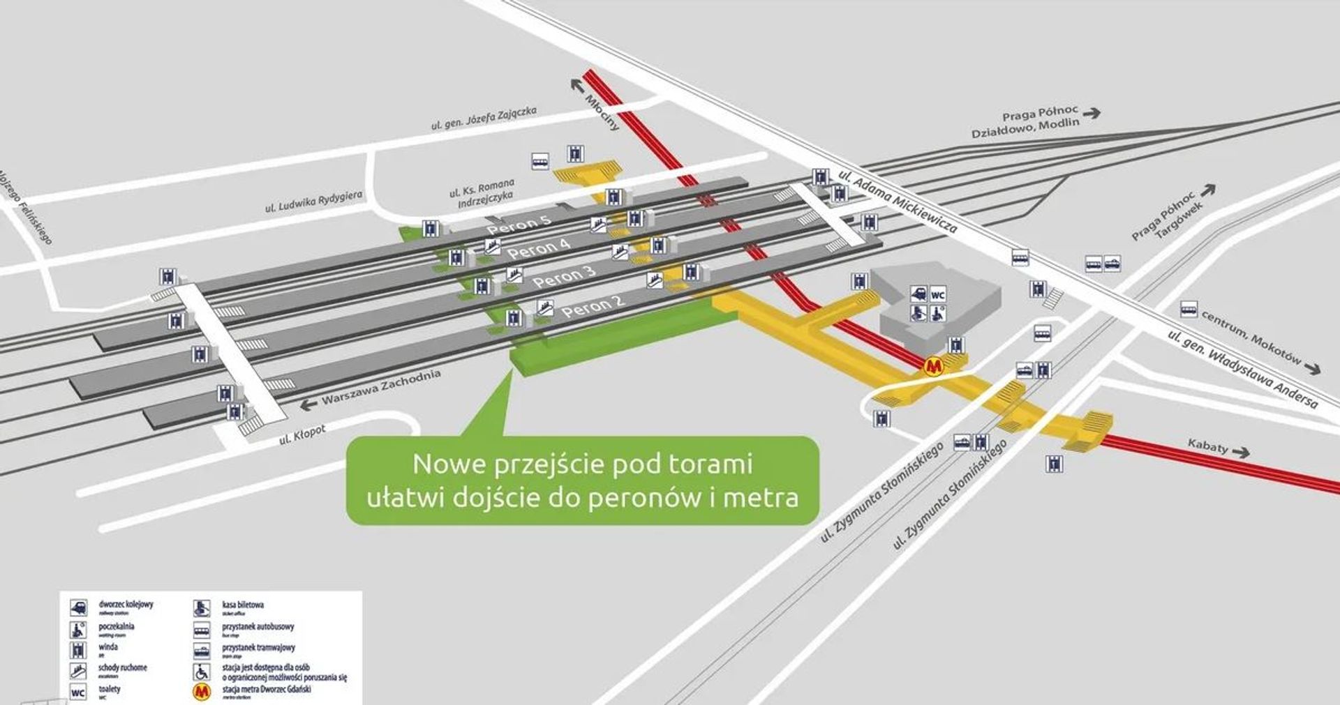 Trwa modernizacja stacji Warszawa Gdańska 