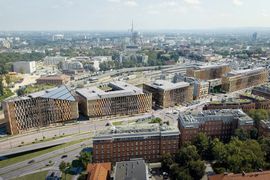 Kraków: Dobiega końca budowa ostatniego etapu kompleksu biurowego High5ive [FILM + ZDJĘCIA]