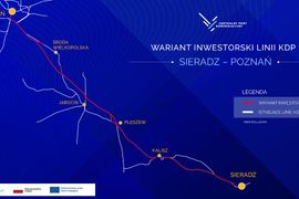 162 mln zł od KE na realizację prac projektowych linii KDP Sieradz – Kalisz – Poznań