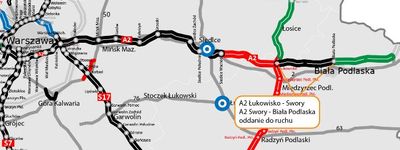 Otwarto kolejne 27 km autostrady A2 w kierunku granicy z Białorusią [FILM]