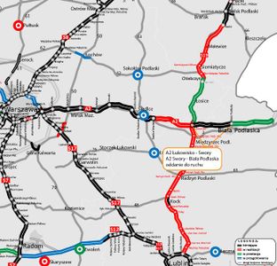 Otwarto kolejne 27 km autostrady A2 w kierunku granicy z Białorusią [FILM]