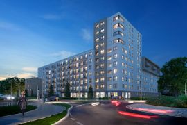 Wrocław: Piękna 21 – Dom Development buduje dziesięciopiętrowy blok w miejsce salonu samochodowego [WIZUALIZACJE]