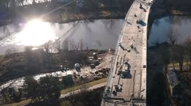 Postępują prace na budowie mostu Wschodniego i Alei Wielkiej Wyspy we Wrocławiu [FILM]
