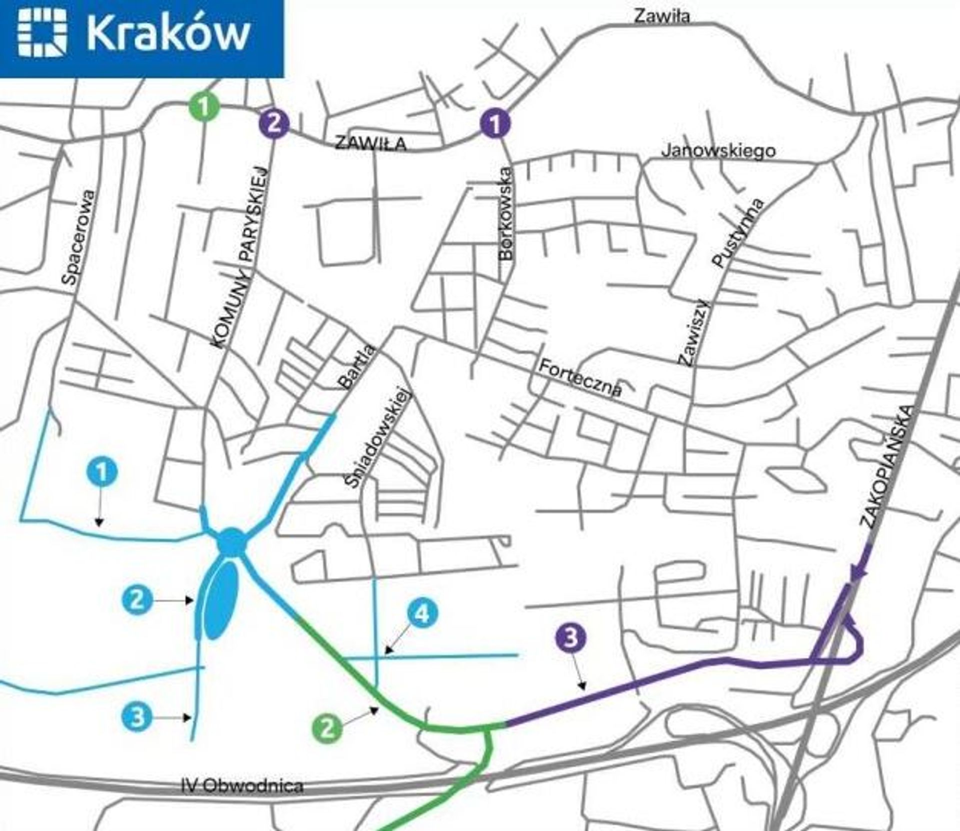 Kraków: Deweloperzy zobligowani do budowy dróg, rond, skrzyżowań i pętli na Klinach