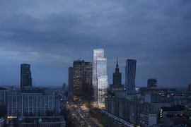 Niespełna 84-metrowy biurowiec Ilmetu zostanie rozebrany. W jego miejscu powstanie 188-metrowy wieżowiec Warsaw One