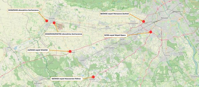 Przygotowania do rozbudowy autostrady A2 w aglomeracji warszawskiej nabierają tempa