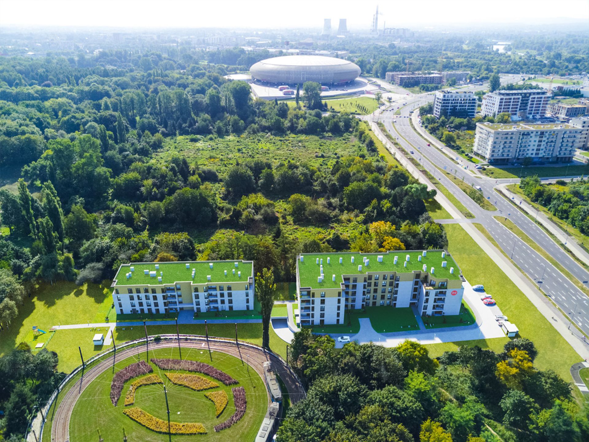 Kraków: W Parku Lotników – Matejek stawia w Czyżynach apartamentowce wśród drzew 