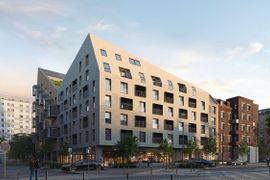 W narożniku Rynku Łazarskiego w Poznaniu powstanie budynek mieszkalny o ciekawej architekturze 