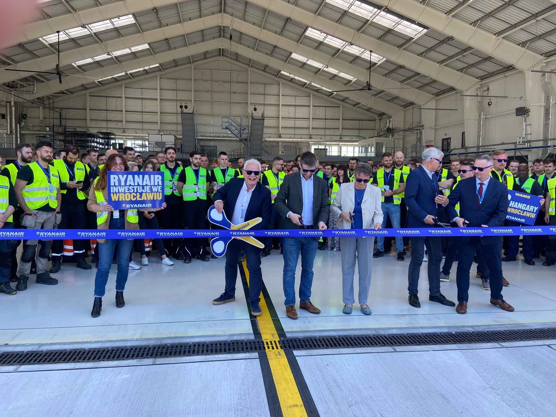 Nowe miejsca pracy! Ryanair otwiera drugi hangar Wrocław Aircraft Maintenance Service (WAMS)