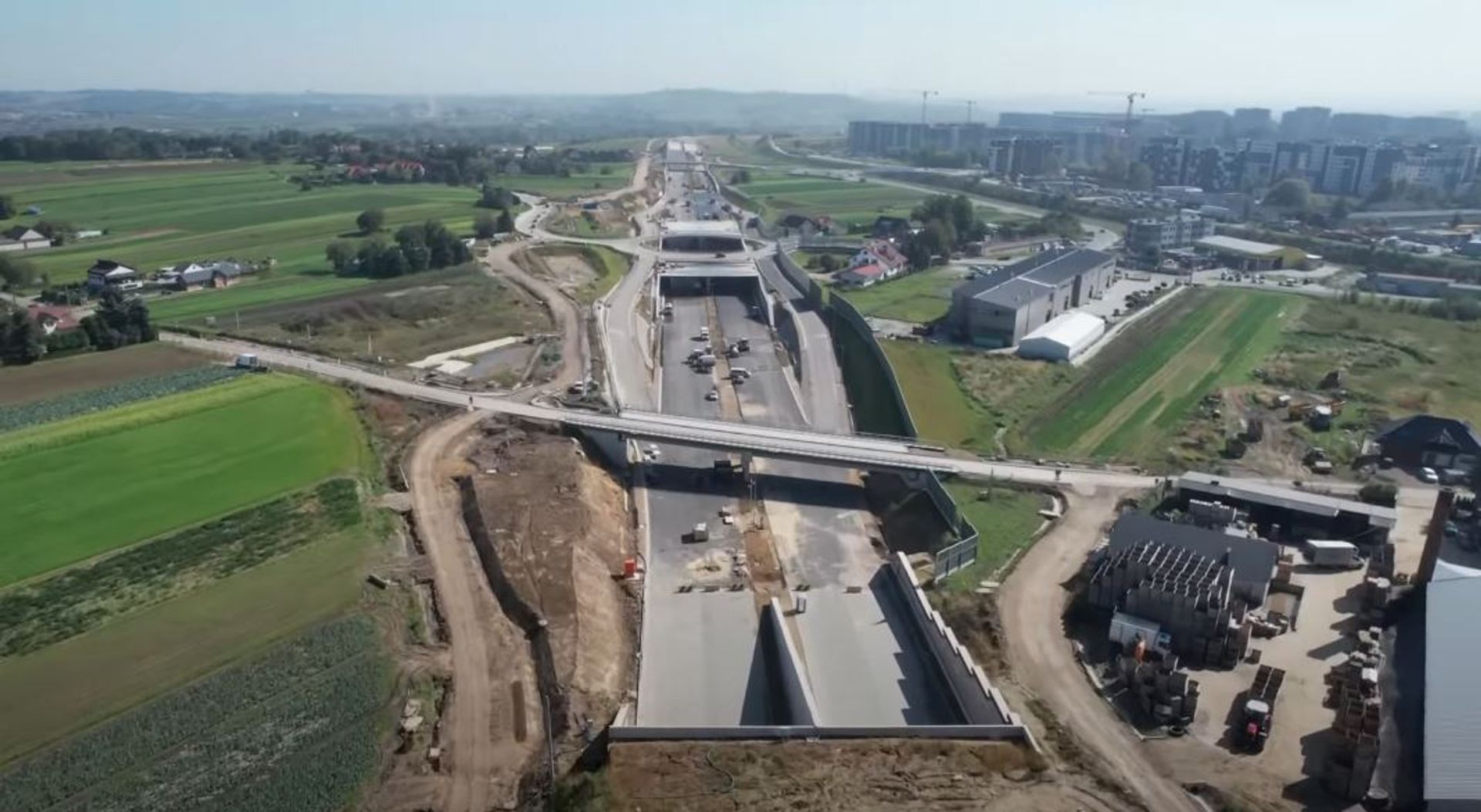 Trwają zaawansowane prace na budowie S52 Północnej Obwodnicy Krakowa 