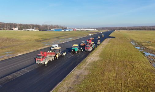Na lotnisku Muchowiec w Katowicach trwa realizacja kolejnej inwestycji [FILM+ZDJĘCIA]