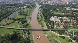 Wrocław: Trwa budowa Alei Wielkiej Wyspy i mostu Wschodniego [FILM + ZDJĘCIA]