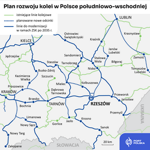 Jest plan rozwoju kolei w Polsce południowo-wschodniej