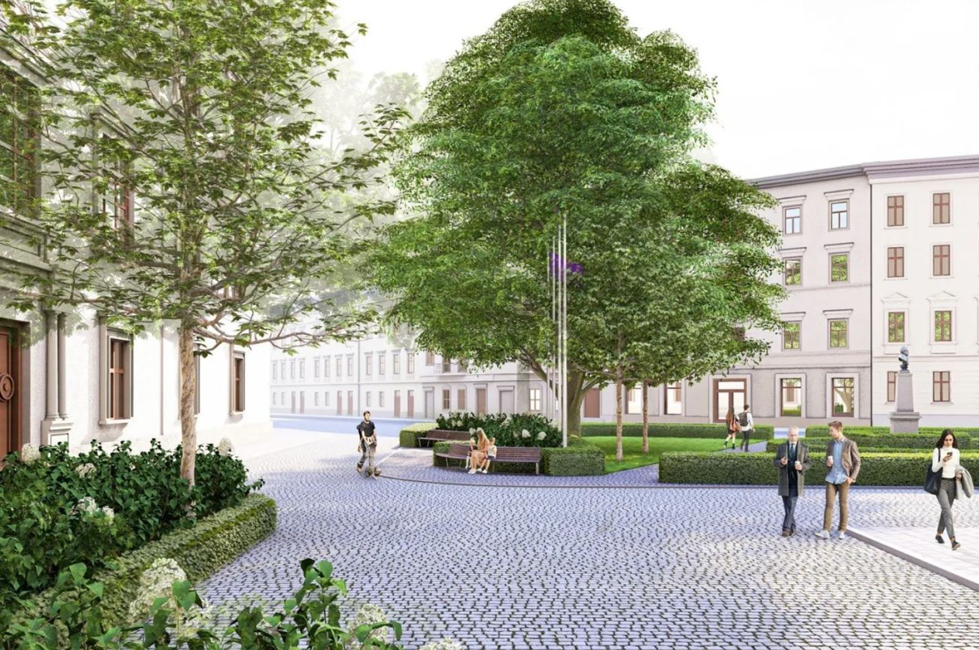 Kraków likwiduje parking przed magistratem. Plac Wszystkich Świętych zmieni się w zieloną oazę