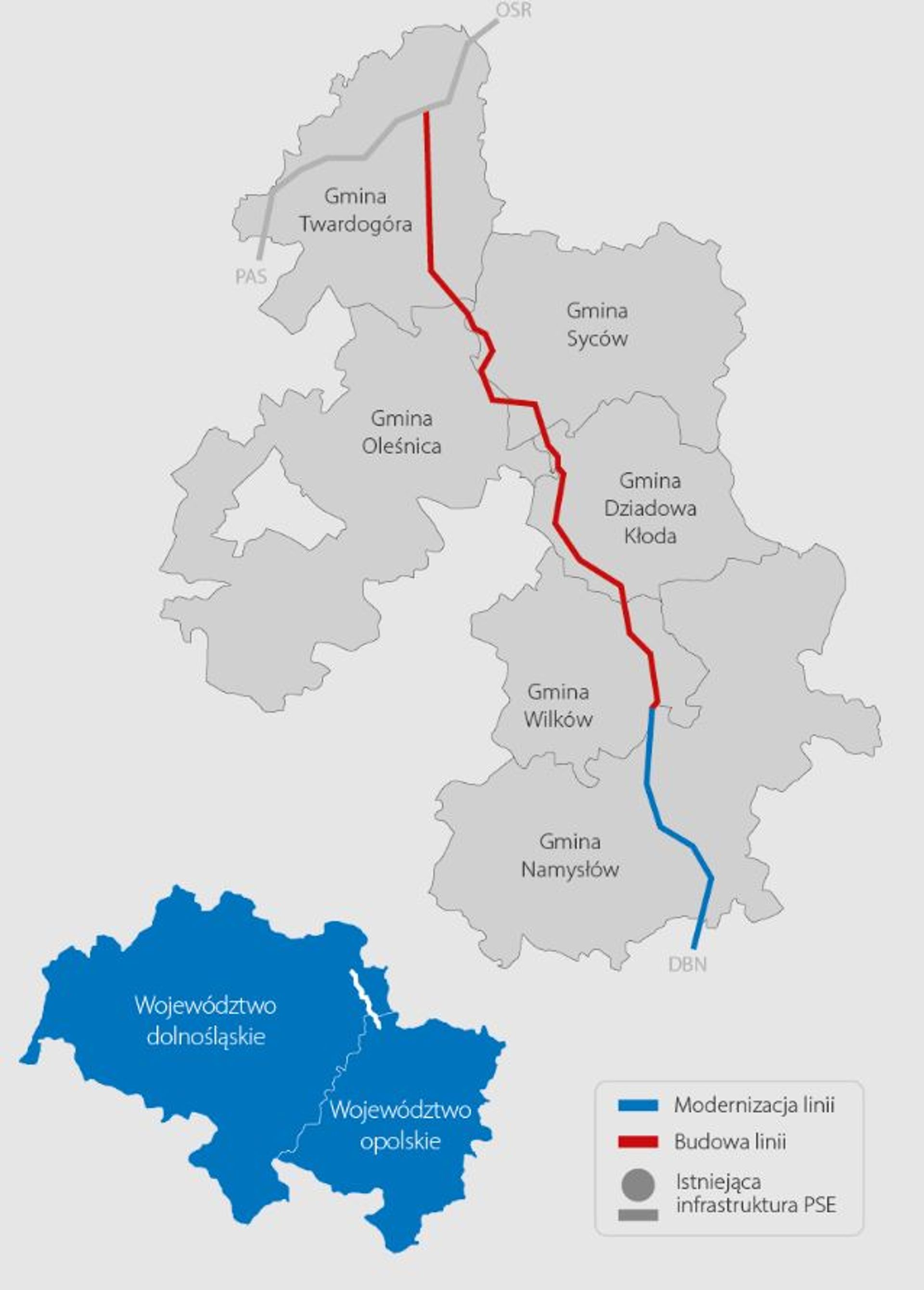 Trwa budowa linii 400 kV, która zapewni stabilne dostawy energii elektrycznej do odbiorców na terenie woj. dolnośląskiego i opolskiego