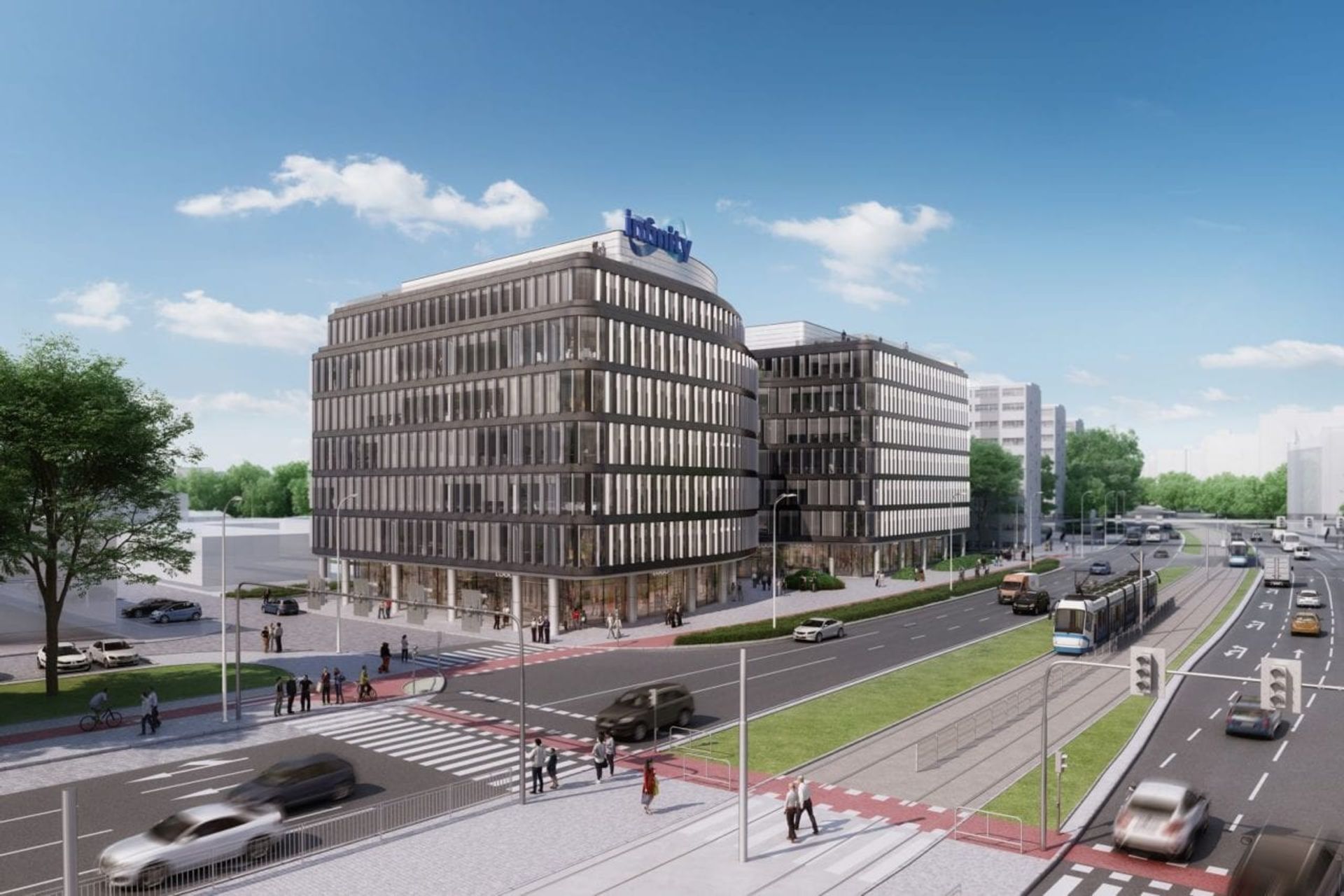 W centrum Wrocławia trwa budowa nowego biurowca Infinity 