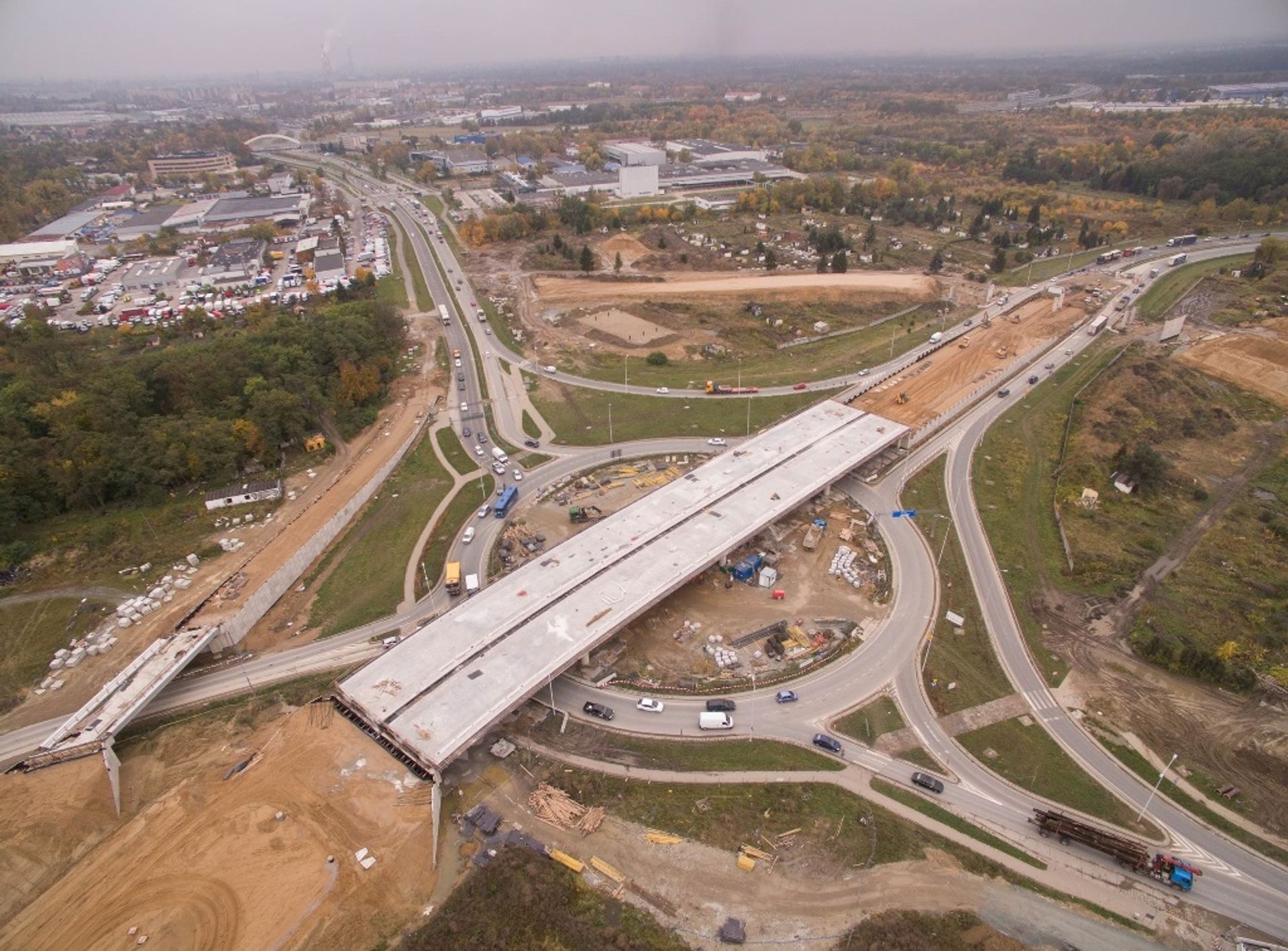  Trwa budowa jednego z największych węzłów drogowych w Polsce 