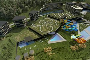 W Krynicy-Zdroju planowany jest wielki kompleks hotelowy z aquaparkiem [WIZUALIZACJE]