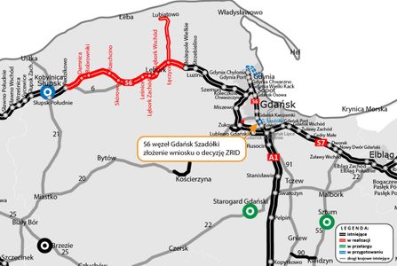 Węzeł Gdańsk Szadółki w ciągu Obwodnicy Trójmiasta zostanie rozbudowany