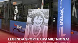 Legenda Ślęzy Wrocław - polska koszykarka Teresa Swędrowska, patronką tramwaju MPK Wrocław