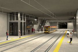 Tramwaje Warszawskie rozstrzygnęły przetarg na budowę pierwszej w stolicy podziemnej trasy tramwajowej [WIZUALIZACJE]