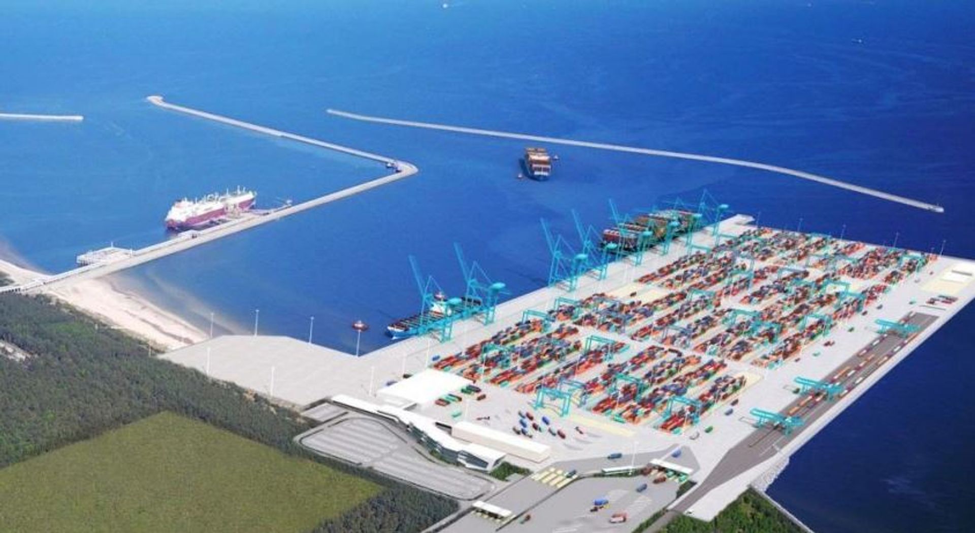 Pierwszy krok ku budowie Przylądka Pomerania - nowego Portu w Świnoujściu