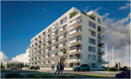 Develia rozpoczęła sprzedaż mieszkań w budynku Rotterdam, tuż obok budowanej stacji II linii metra - Chrzanów [WIZUALIZACJE]