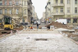 Nowa droga w centrum Łodzi prawie gotowa. Połączy ulice Wschodnią i Sienkiewicza [ZDJĘCIA] 