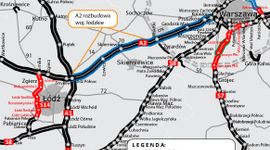 GDDKiA ogłasza przetarg na dokumentację do przebudowy A2 między Łodzią i Warszawą